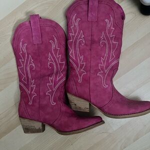 Pink Western Cowboy Boots